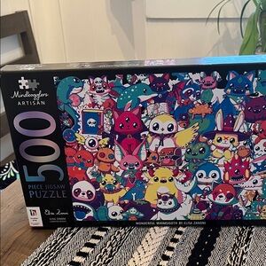 Mindbogglers Artisan 500 Piece Jigsaw Puzzle - Multicolor Wonderful Whimsgoth